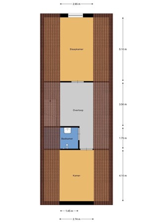 Plattegrond - Westeinde 528, 7671 CT Vriezenveen - original (1).jpg